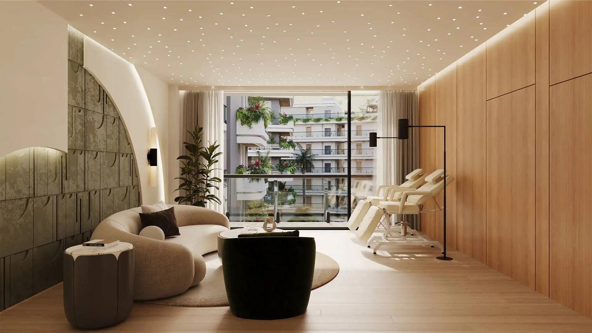 elegant business center luxury living