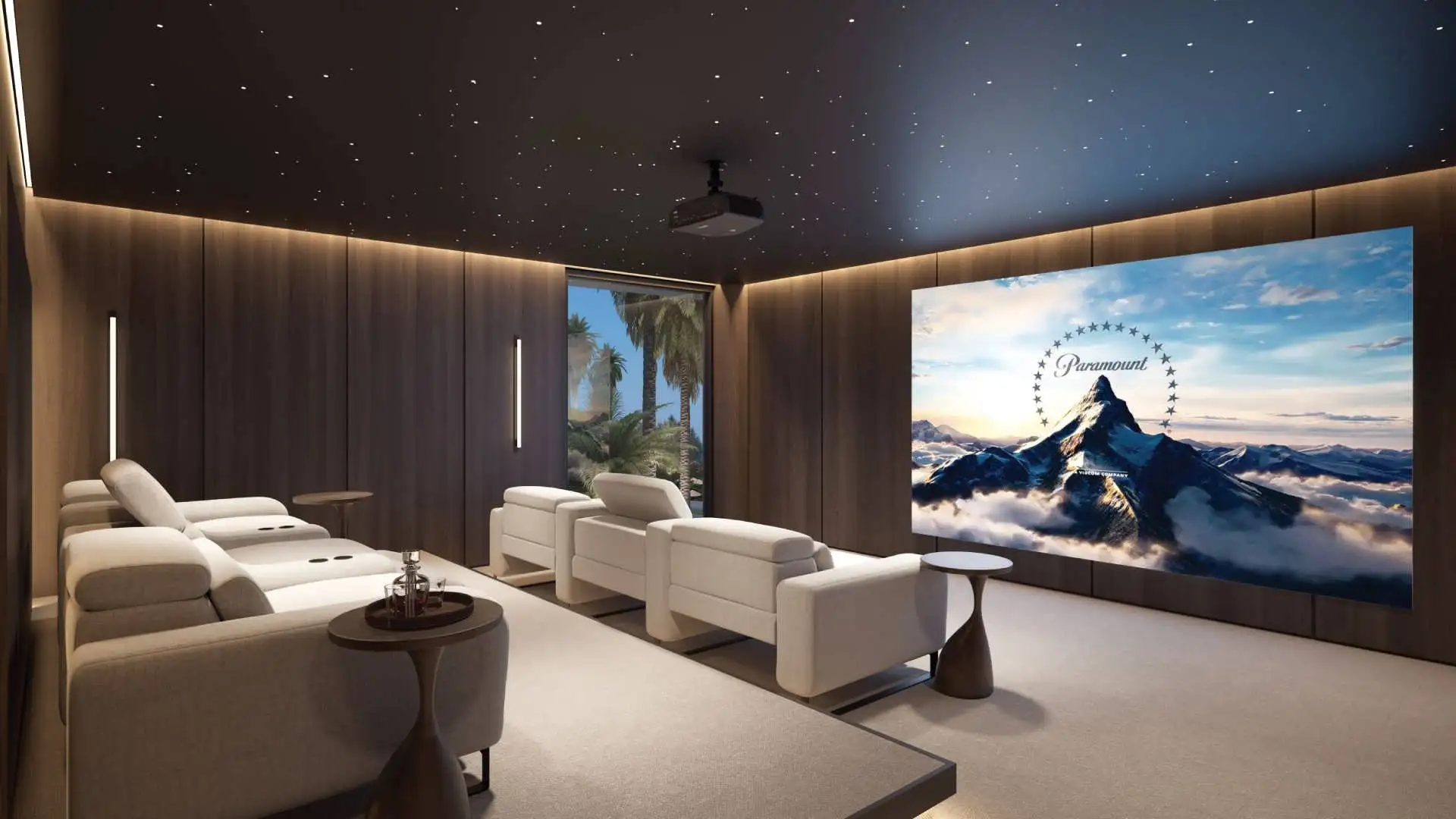 Sala de cine privada con sillas reclinables y pantalla grande, ELITE Cap Cana